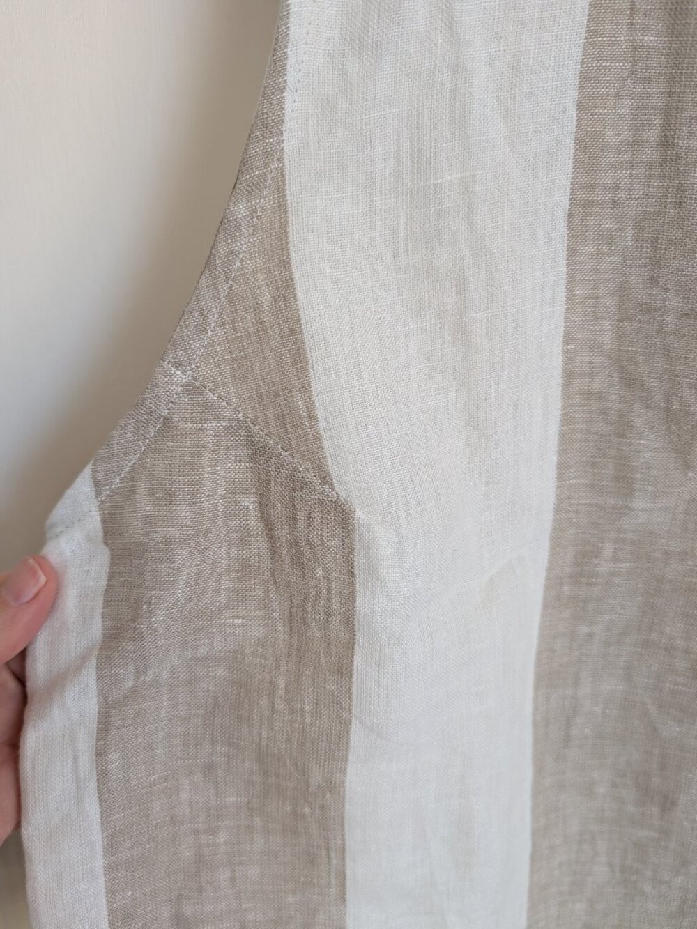 Striped Linen Crop Top NWOT Laude the Label - Picture 6 of 8